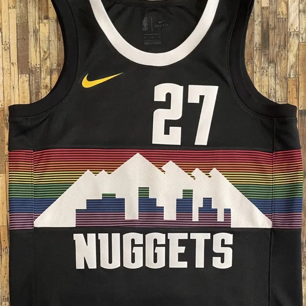 Nike NBA Denver Nuggets Jamal Murray Black City Edition Basketball Jersey